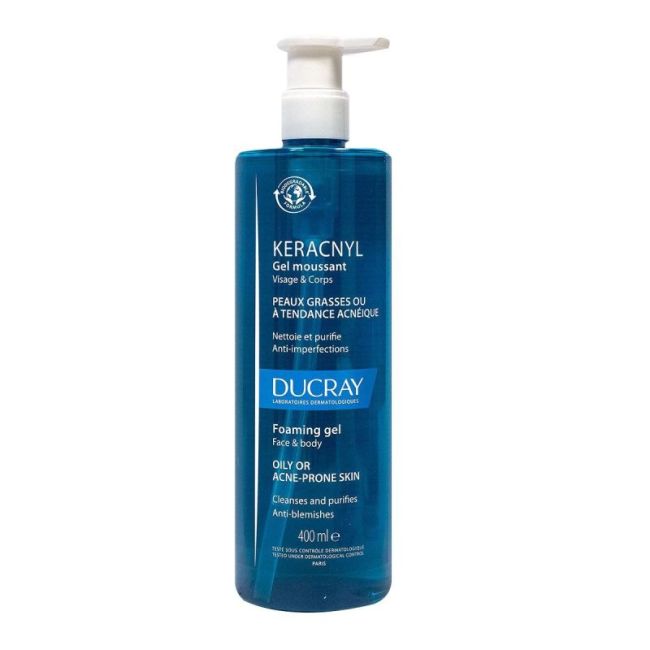 Keracnyl Gel Moussant Fl Pompe/400Ml