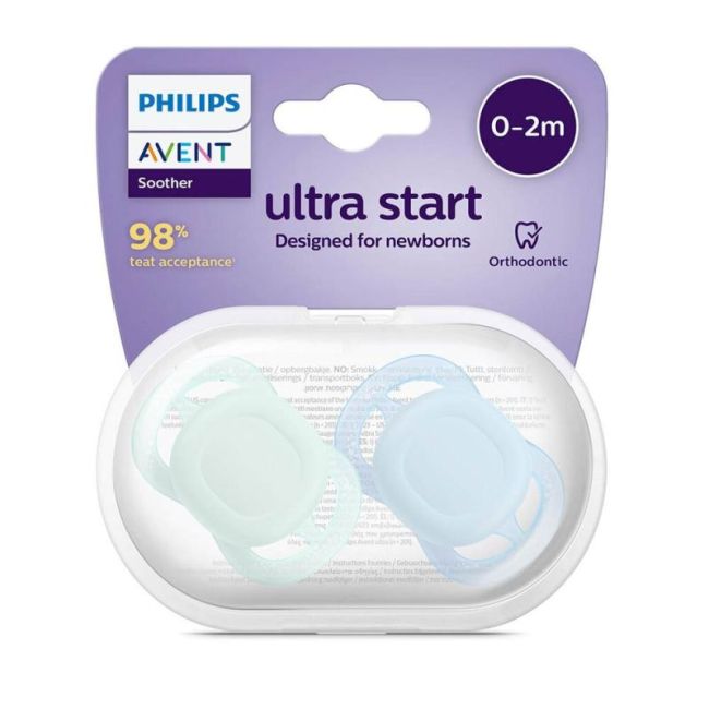 Avent Ultra Start Sucette Silicone 0-2Mois Uni B/2
