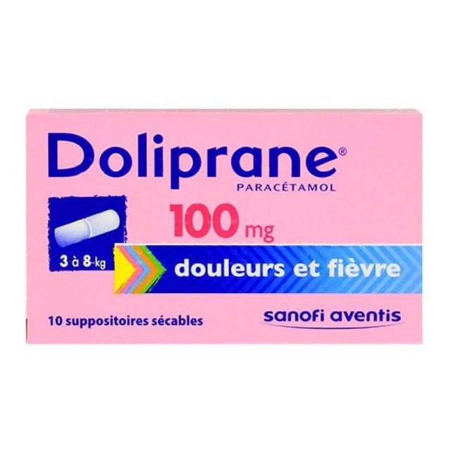 Doliprane 100 Mg Suppos Secable Plq/2X5 (10)