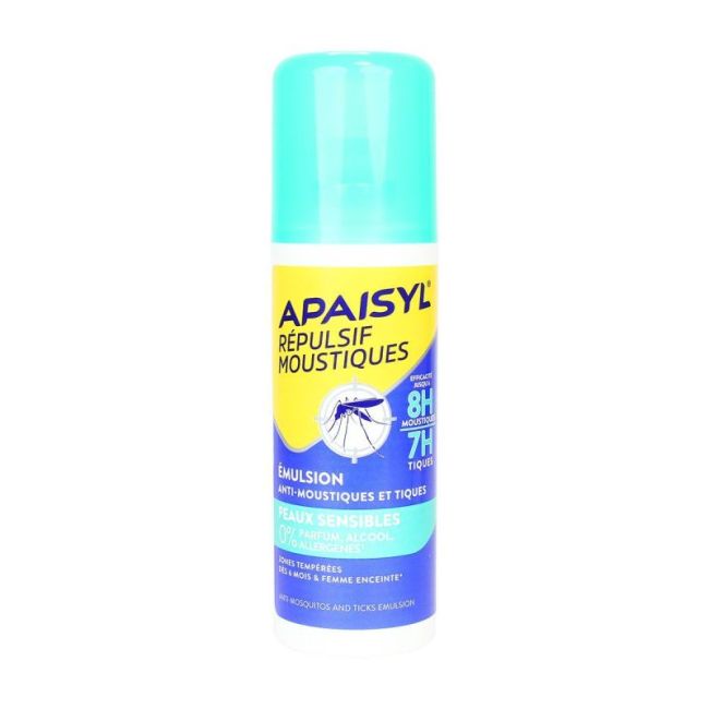 Apaisyl Repulsif Moustiques Emuls Peaux Sensibles Spray/90Ml