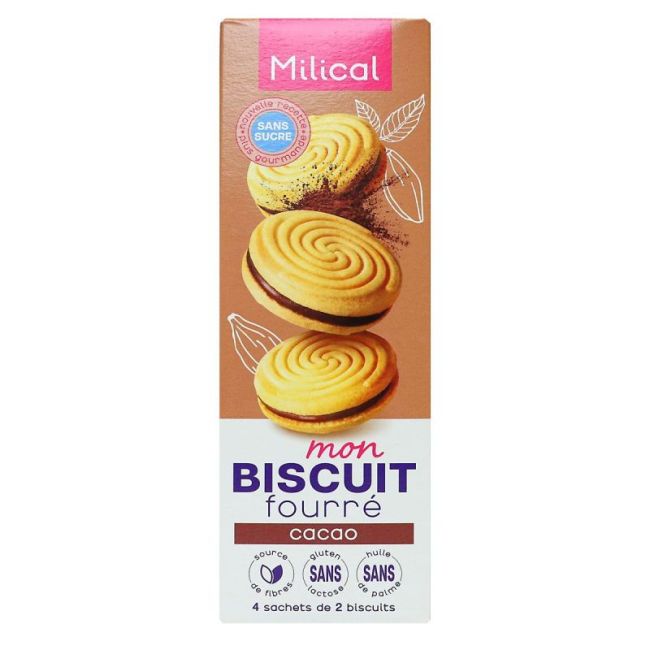 Milical Biscuit Fourre Cacao 4Sach/2