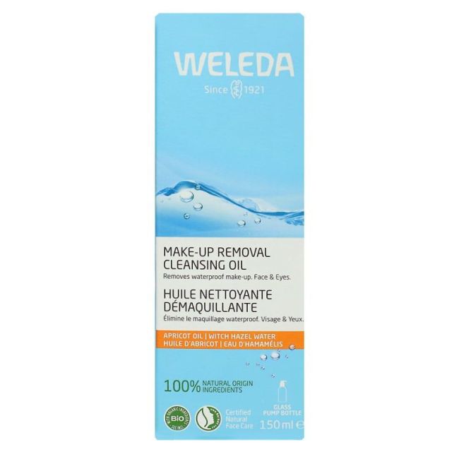 Weleda Huile Nettoyante Demaquillante Visage Et Yeux Fl Pompe/150Ml