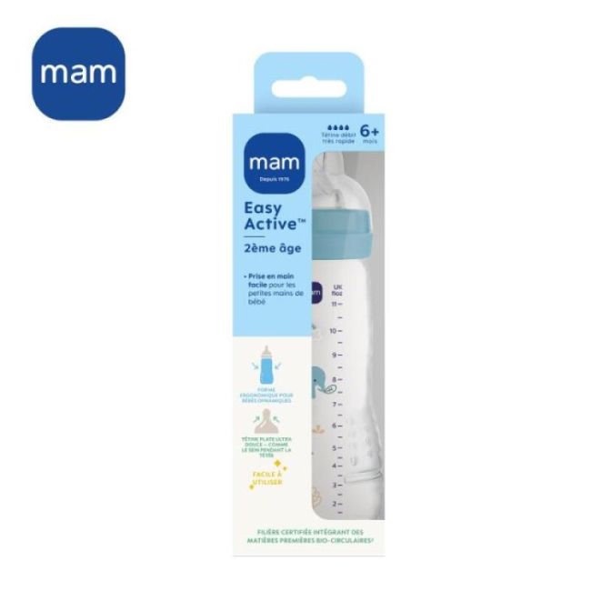 Mam Easy Active Biberon Tetine Debit X Decore Ocean 330Ml