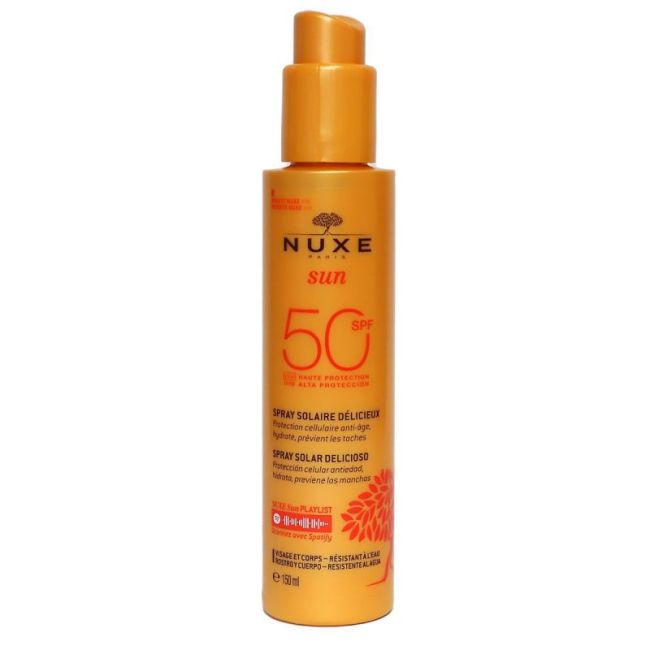 Nuxe Sun Spf50 Spray Solaire Delicieux Haute Protection Fl/150Ml