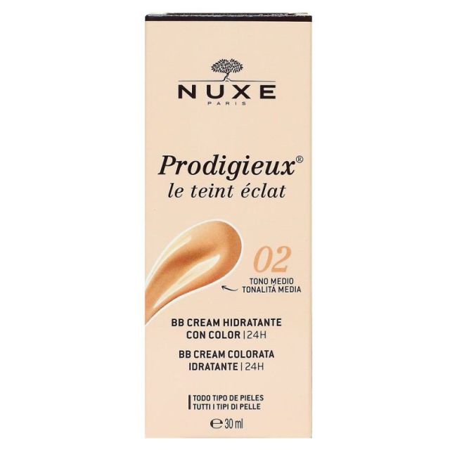 Nuxe Prodigieuse Le Teint Eclat Cr Bb Hydratante 24H Medium T/30Ml