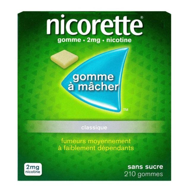 Nicorette 2 Mg Gom A Macher Medic Sans Sucre Edulcoree Au Sorbitol Plq/210
