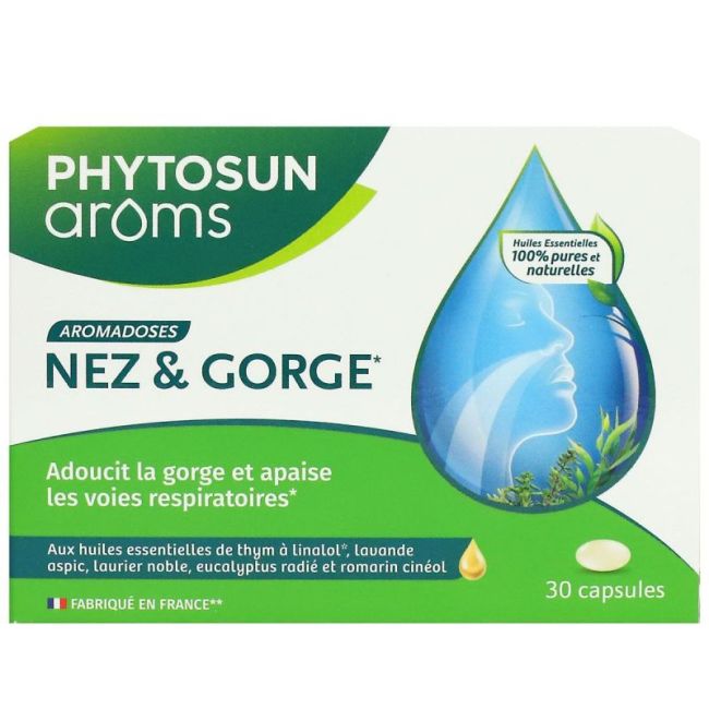 Phytosun Aroms Aromadoses Caps Molle Nez Gorge Etui/30