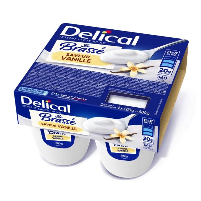 Delical Le Brasse Hp Hc Nutriment Vanille 4Pots/200G