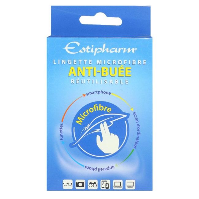 Estipharm Lingette Anti-Buee Microfibre Reutilisable B/1