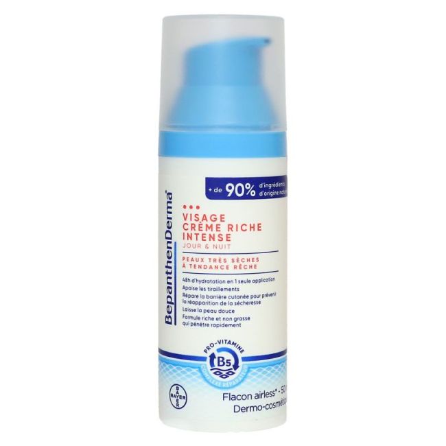 Bepanthenderma Cr Riche Intense Visage Fl Airless/50Ml