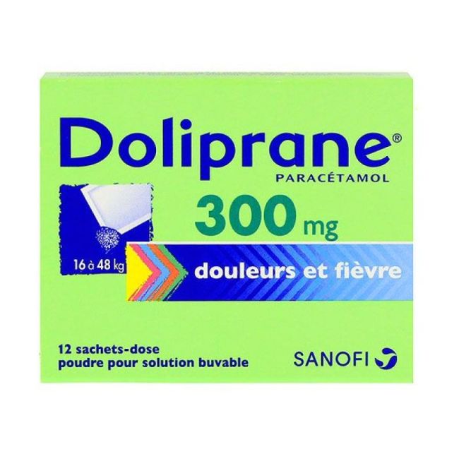Doliprane 300 Mg Pdr Sol Buv En Sachet-Dose 12Sach