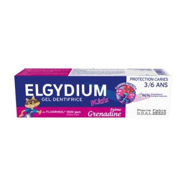 Elgydium Kids Protection Caries Pate Dentifrice Grenadine T/50Ml