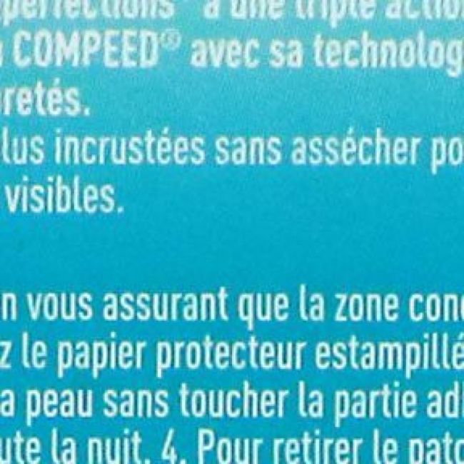 Compeed Patch Purifiant Anti-Imperfections Nuit B/7