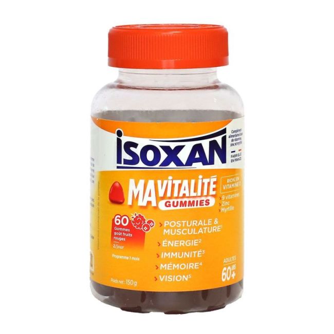 Isoxan Ma Vitalite 60+ Gummies Gomme B/60