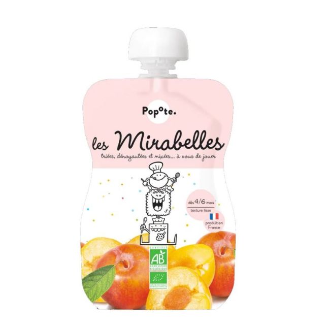 Popote Aliment Infant Mirabelle Bio Gourde/120G