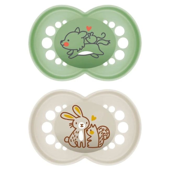Mam Original Sucette Silicone +18Mois Nature B/2