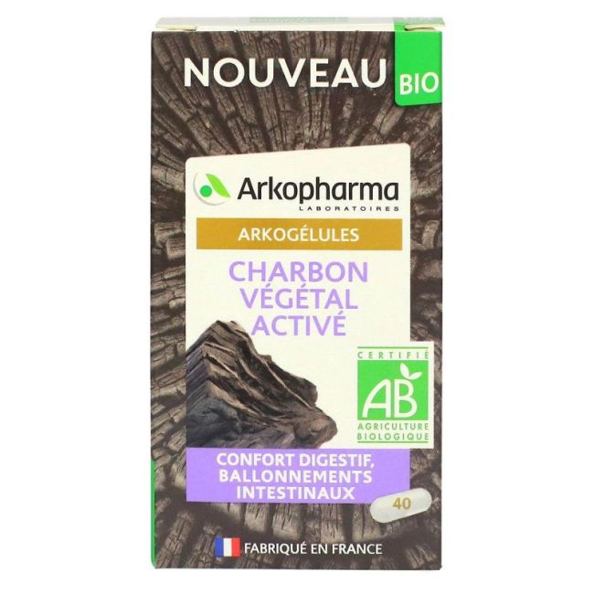 Arkogelules Charbon Vegetal Active Bio Gel Fl/40
