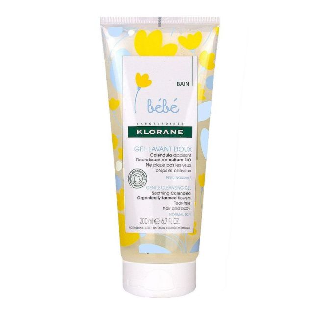 Klorane Bebe Gel Lavant Doux Corps Cheveux T/200Ml