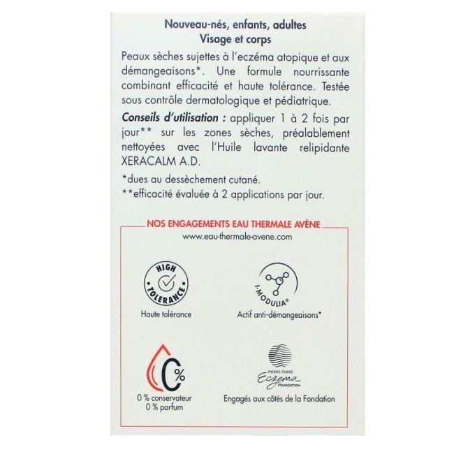 Avene Xeracalm A.d Cr Relipidante Cosmetique Sterile T/200Ml