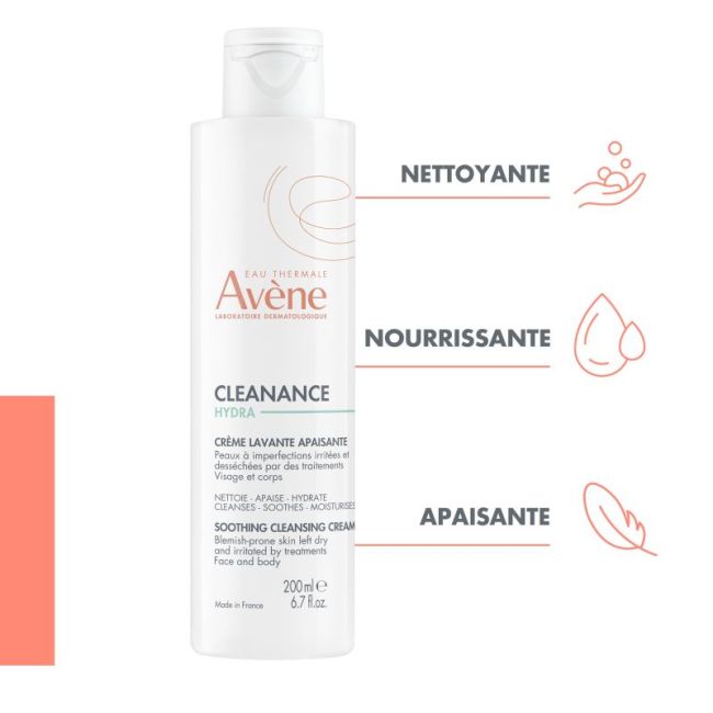 Avene Cleanance Hydra Cr Lavante Apaisante Fl Eco-Concu/200Ml