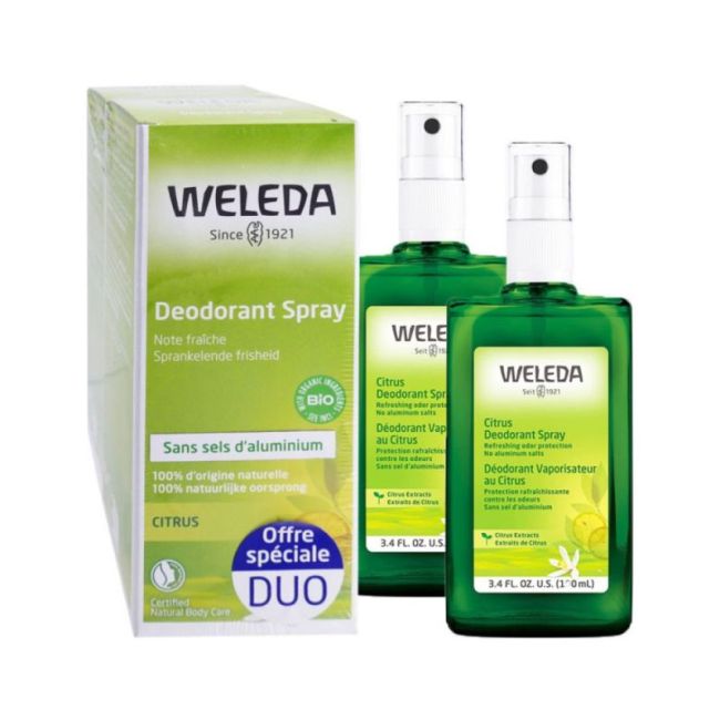 Weleda Gestes Fraicheur Deodorant Citrus 2Spray /100Ml