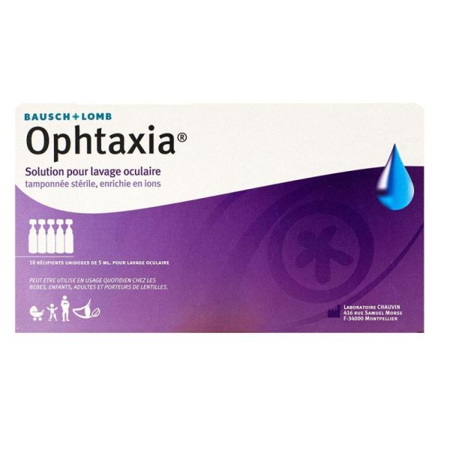 Ophtaxia Sol Tamponnee Lavage Oculaire 10Unidoses/5Ml