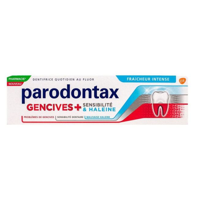 Parodontax Gencives + Sensibilite Dentifrice Haleine Fraicheur Intense T/75Ml