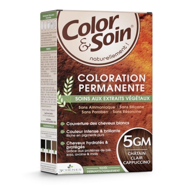 Color&Soin Kit Coloration Permanente 5Gm Chatain Clair Cappucino