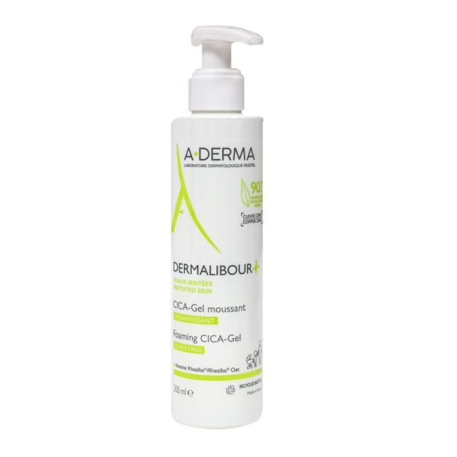 Dermalibour + Cica Aderma Gel Moussant Assainissant Fl Pompe/200Ml