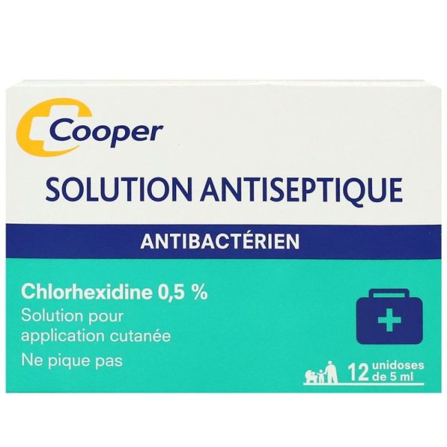 Chlorhexidine Cooper 0,5 % S Appl Cut 12Unid/5Ml