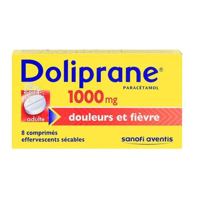 Doliprane 1000 Mg Cpr Eff Sec T/8
