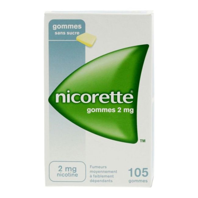 Nicorette 2 Mg Gom A Macher Medic Sans Sucre Edulcoree Au Sorbitol Plq/105