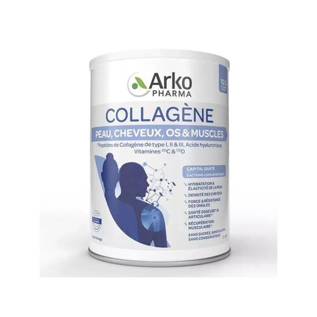 Arkopharma Collagène Poudre Peau Cheveux Os Muscles 260g