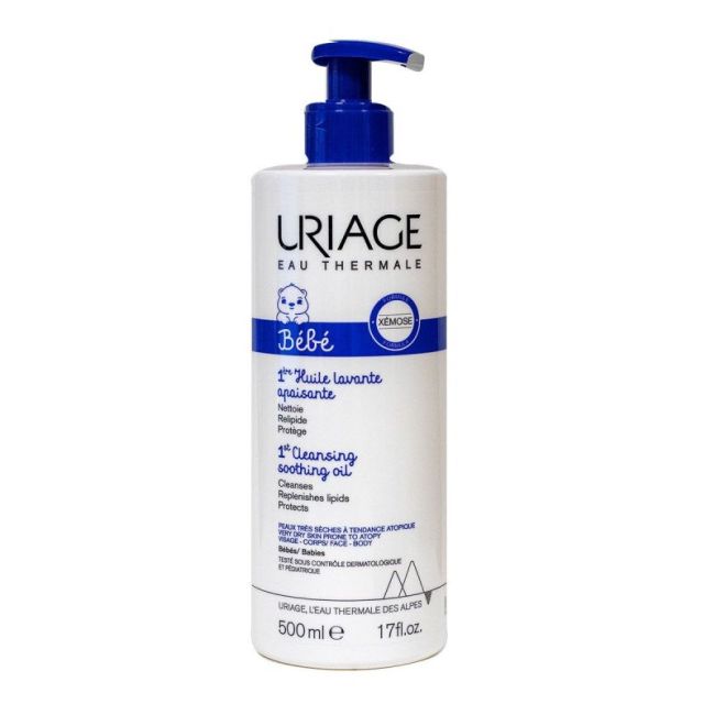 Uriage Bebe Xemose C8+ Huile Lavante Anti-Grattage Fl Pompe/500Ml