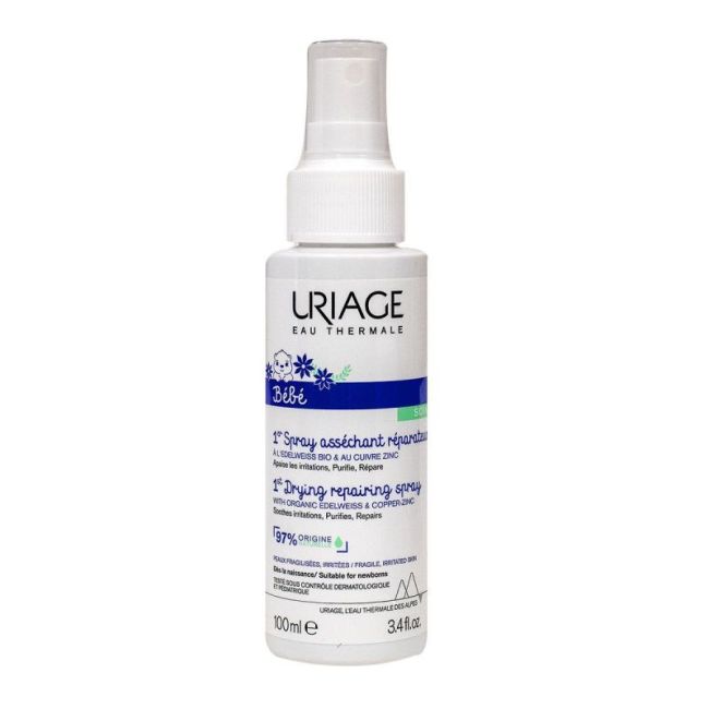 Uriage Bebe 1Er Spray Cu-Zn+ Spray Assechant Reparateur Fl/100Ml