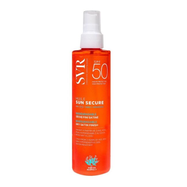 Svr Sun Secure Spf50 Huile Seche Fl/200Ml