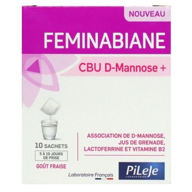Feminabiane Cbu D-Mannose + Pdr Fraise 10Sach/2,7G
