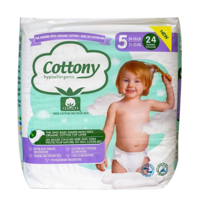 Cottony Couche Bebe T5 11-25Kg B/24