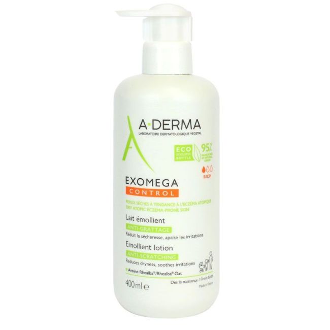Aderma Exomega Control Lait Emollient Anti-Grattage Fl Pompe/400Ml