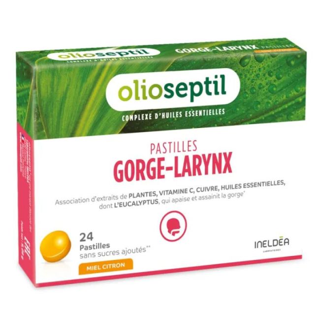 Olioseptil Past Gorge Larynx Miel Plantes B/24