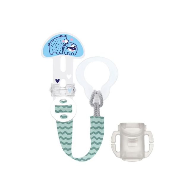 Mam Kit Sucette+Attache-Sucette Silicone 6Mois + Etui/1