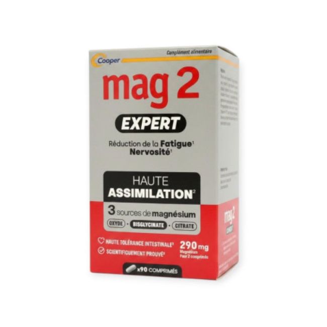 Mag 2 Expert Magnésium Bisglycinate B/90