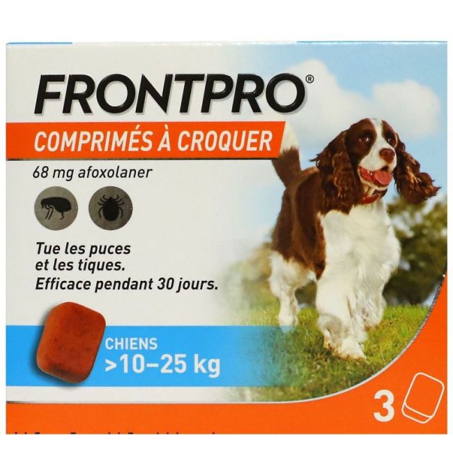Frontpro 68 Mg Cpr A Croquer Pour Chien 10-25 Kg Plq/3