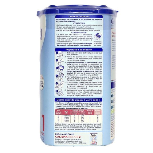 Gallia Calisma Relais 1 Lait Pdre B/800G