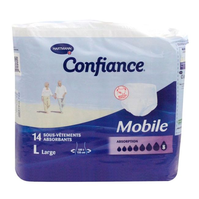 Confiance Mobile Slip 8G Absorbant Jetable Tl Sach/14