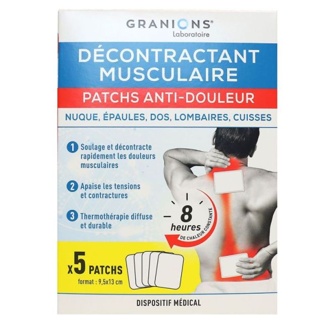 Granions Decontractant Musculaire Patch Anti-Douleur Dm B/5