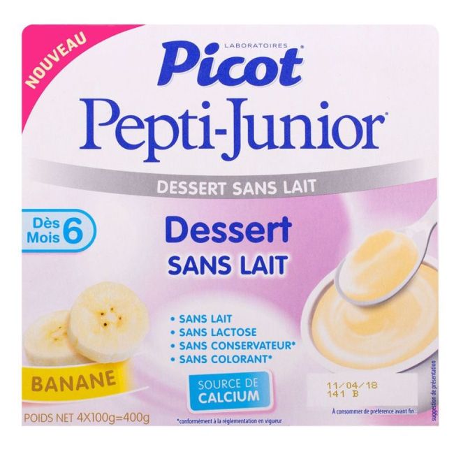 Picot Mon 1Er Dessert Sans Lait Cr Dessert Banane 4Pots/100G