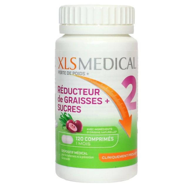 Xls Medical Reducteur De Graisses + Sucres Cpr B/120