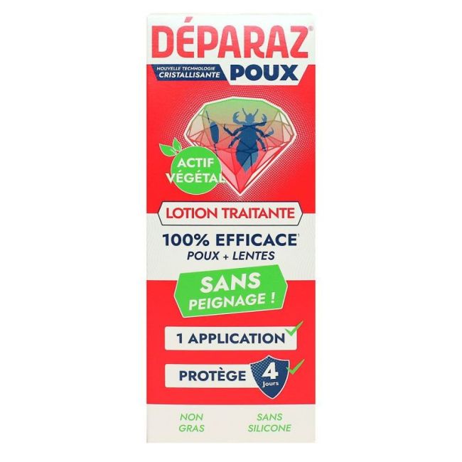 Deparaz-Pro Crystal Lot Anti-Poux Et Lentes Nouvelle Generation 100% Efficace Sans Peignage Fl/100Ml
