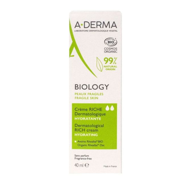 Aderma Biology Cr Riche Dermatologique Hydratante T/40Ml